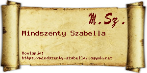 Mindszenty Szabella névjegykártya